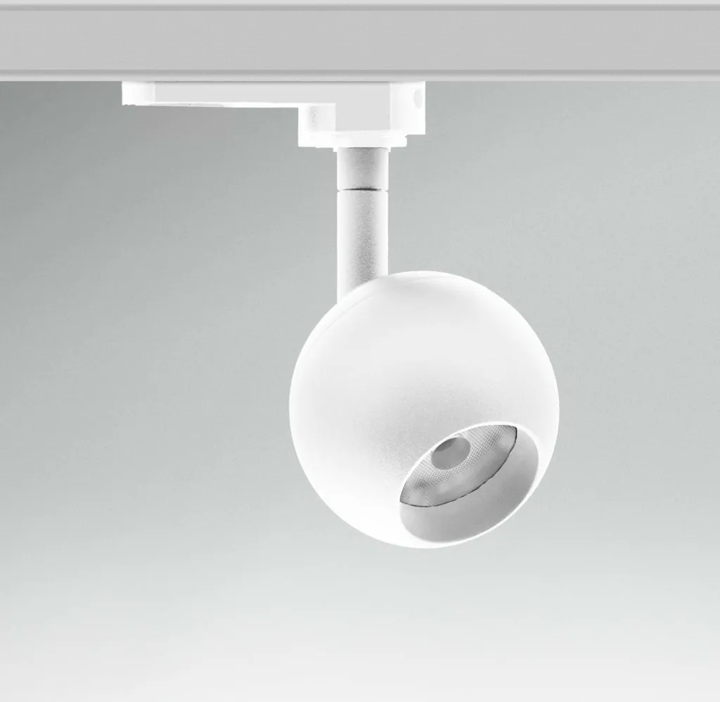 Spot LED Anti-Éblouissement UGR 16 pour Rail Triphasé 10W Blanc 3000K