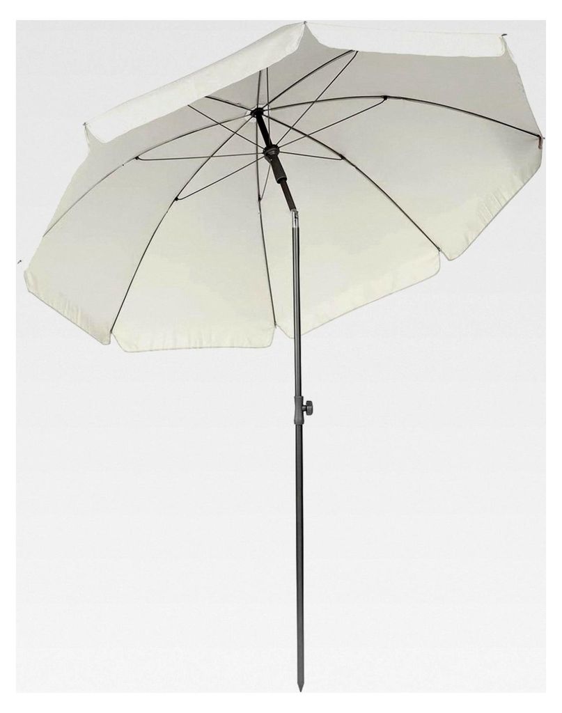 Balkonschirm: 2-teiliger Sonnenschirm mit UV-Schutz 50+, Ø 200 cm