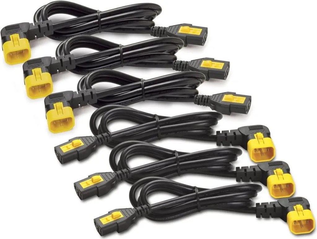 Câble d'alimentation pour serveur C13 vers C14 coudé et sécurisé 1.2m