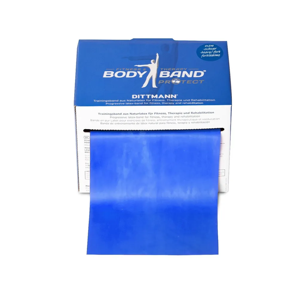 Bande de résistance Body-Band 25m x 14,5cm Dittmann bleu - Force Forte