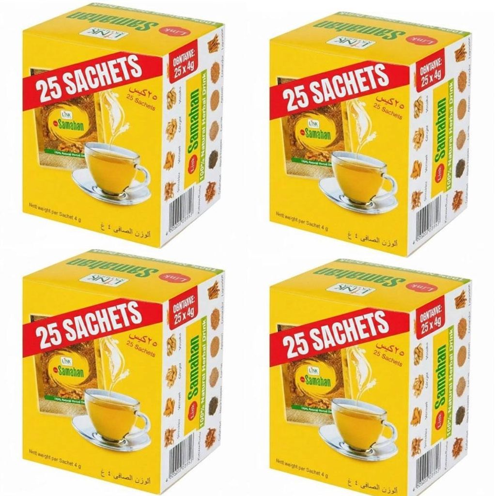 Samahan, Kräutergetränk, 25 Beutel | 4 Stück Produktbild 