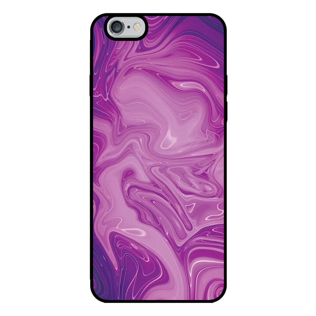 Custodia iPhone 6/6s Marmo Viola - Cover TPU Soft Smartphonica Marmo