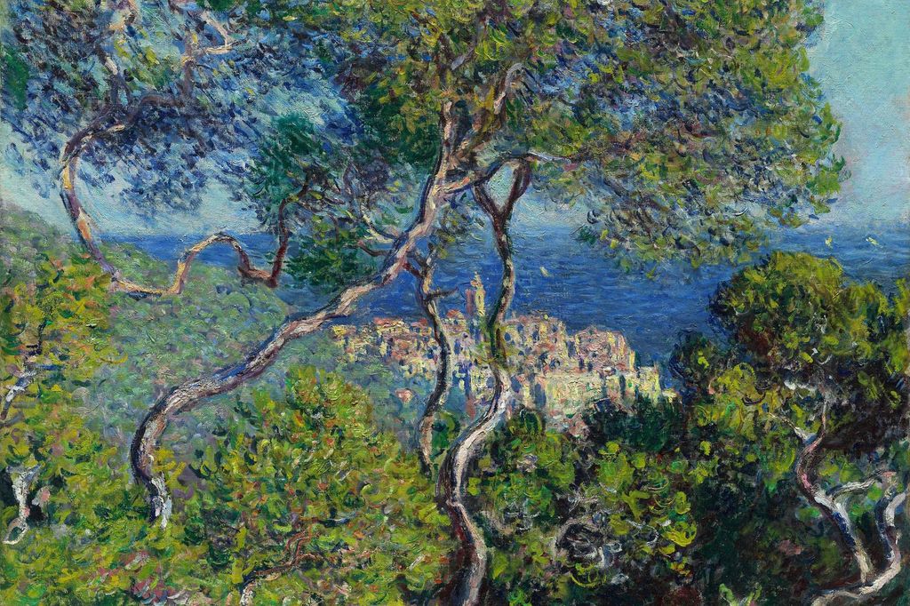 Plakat 60x40cm Bordighera, Monet Vintage für das Wohnzimmer