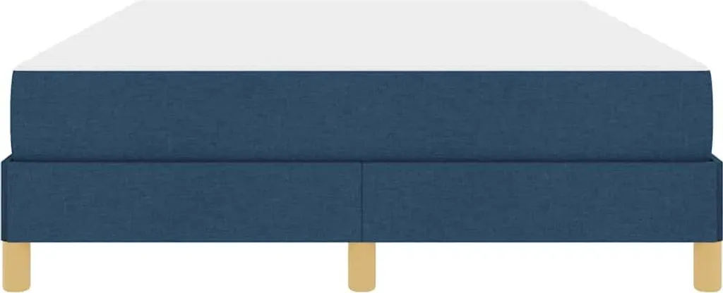 Lit Boxspring 140 x 190 cm matelas Bleu pour un sommeil de luxe tissu