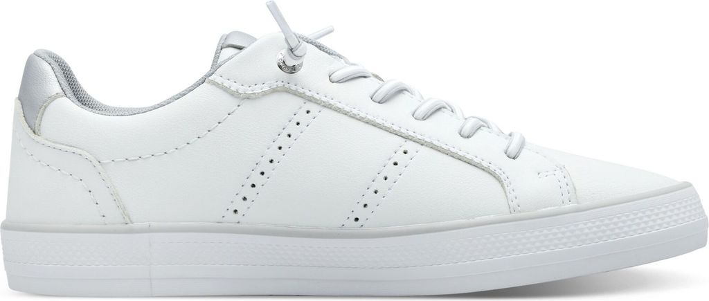 s.Oliver Damen Sneaker Slip-On Slipper Gummischnürung 5-24712-44, Größe:41 EU, Farbe:Weiß