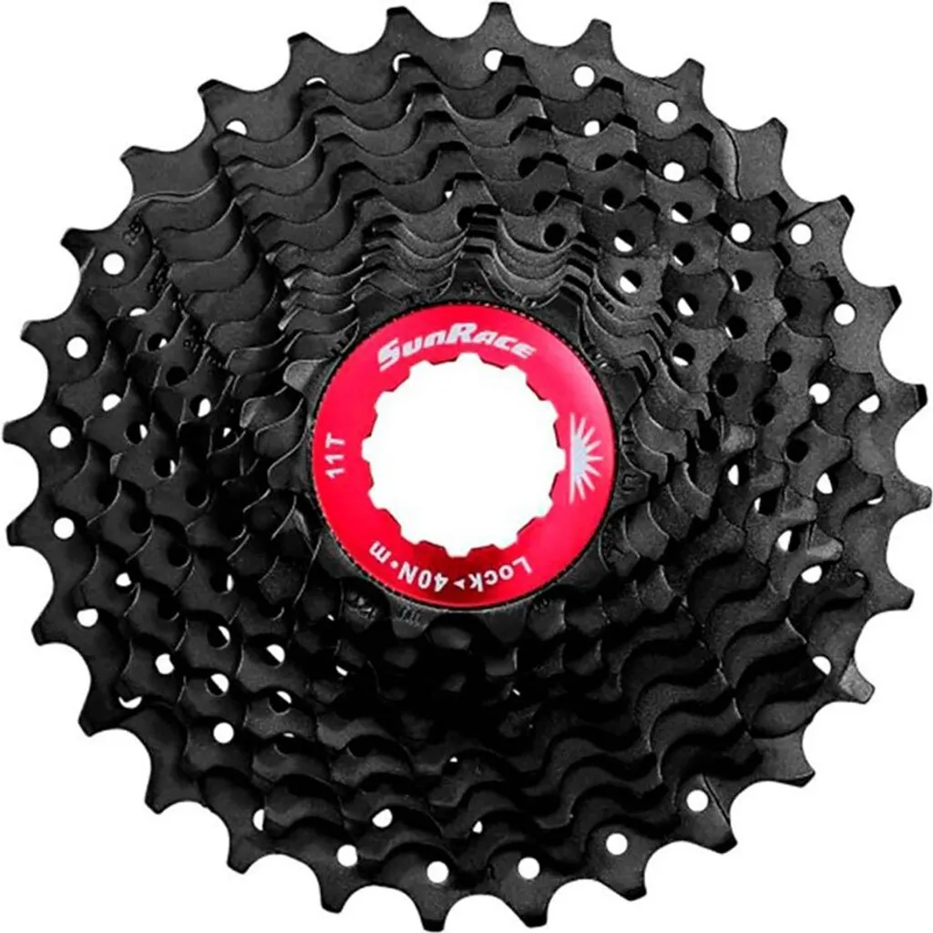 Cassette SunRace 12 vitesses idéale pour les montées et le cyclotourisme