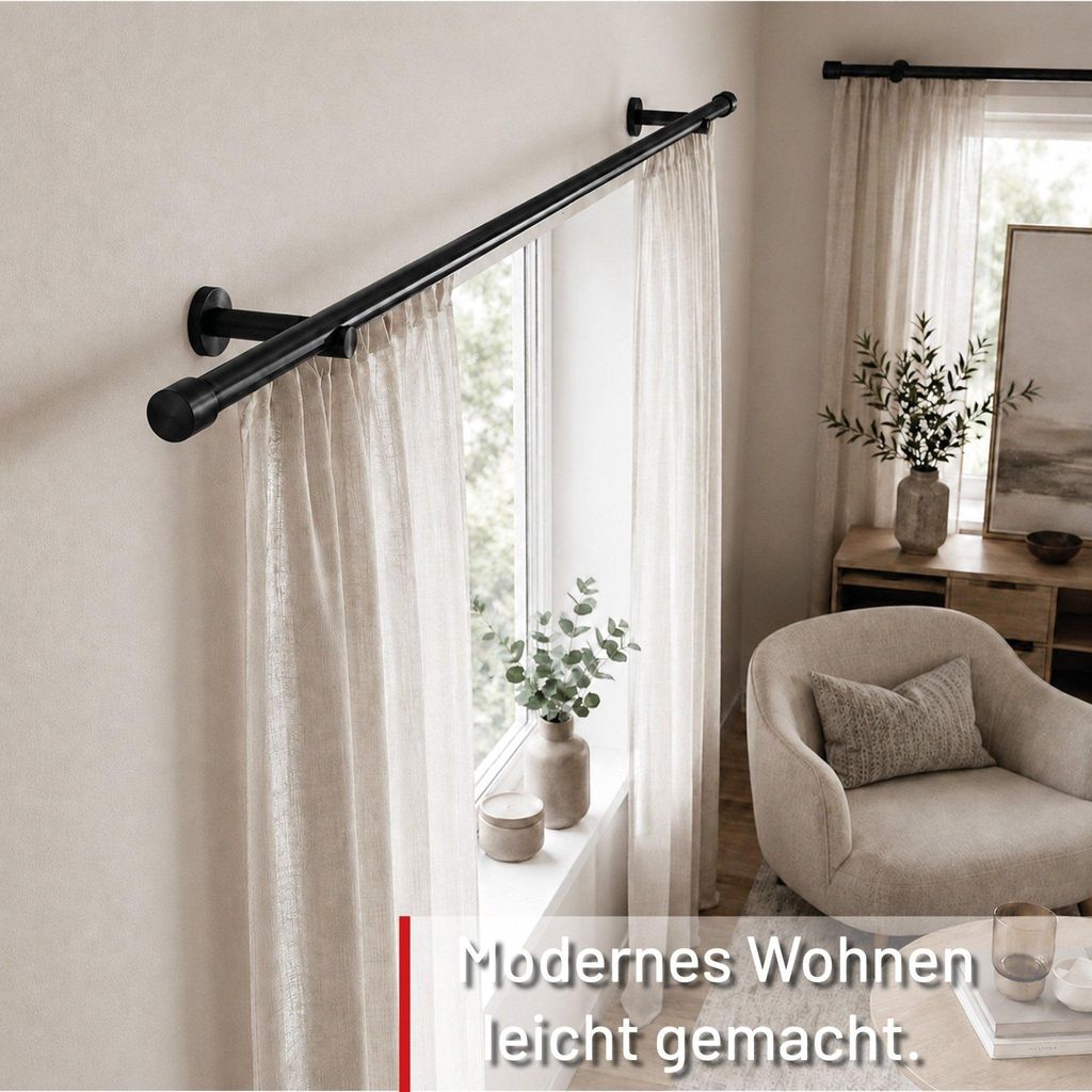 Deco-Raum Gardinenstange Kappe 350cm