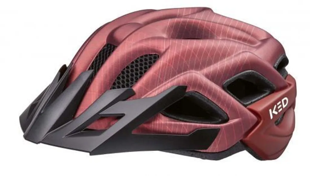 Casque de vélo pour enfant KED STATUS JR rouge ajustable et confortable