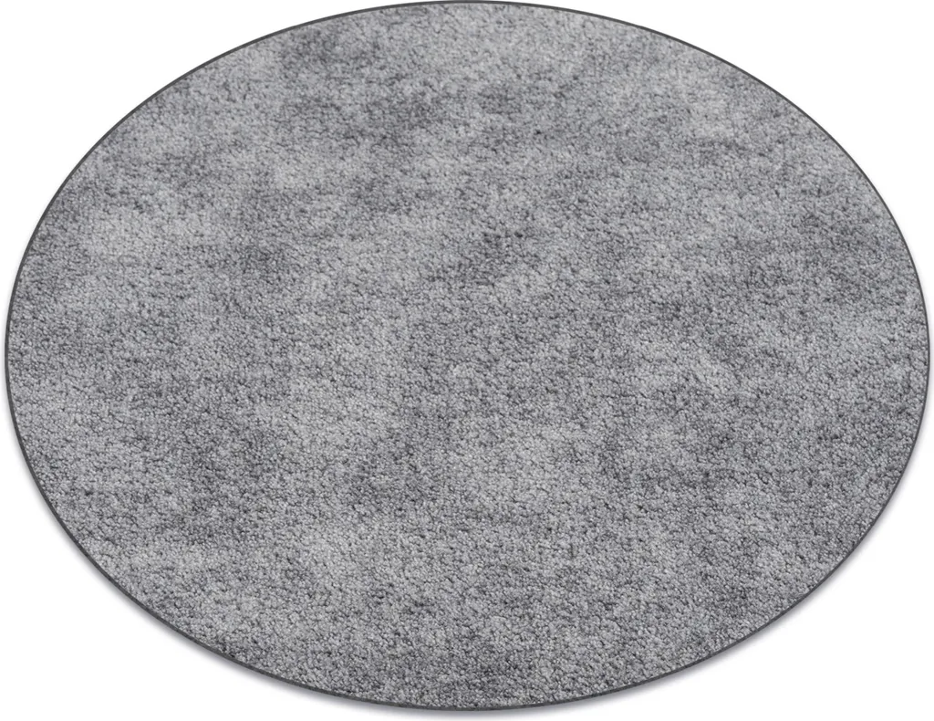 Tapis cercle Serenade cendré gris 100 cm - Design rond moderne chic