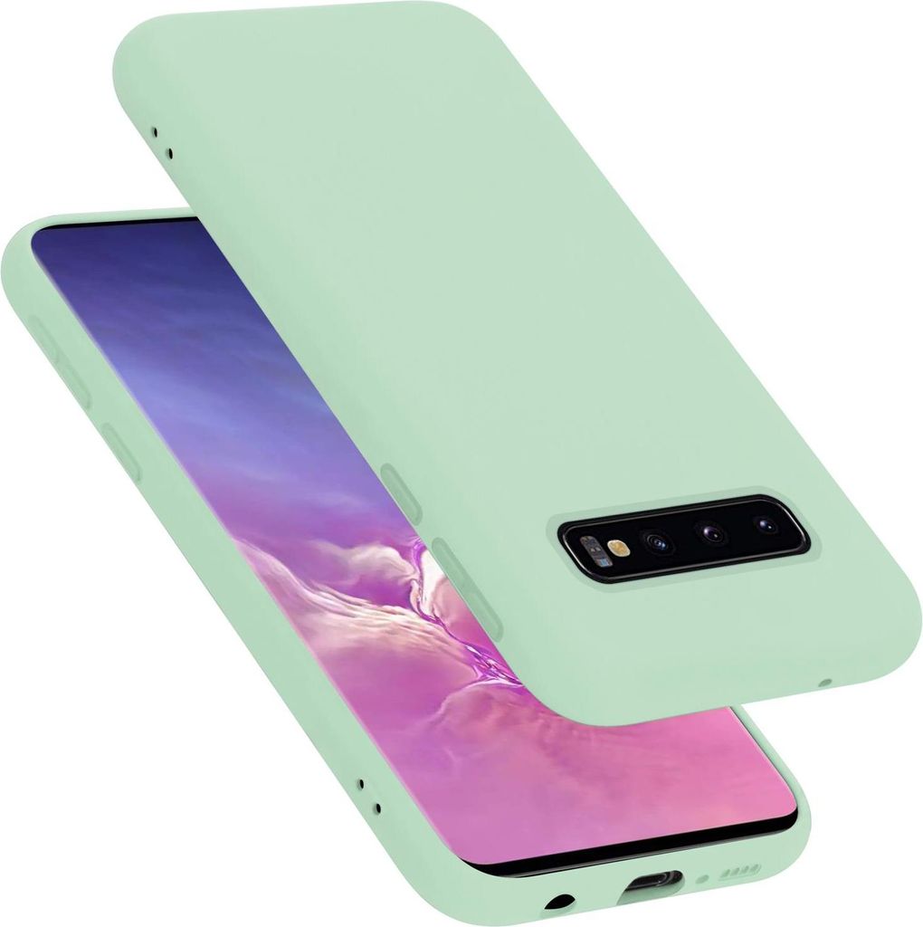 Cadorabo Schutzhülle für Samsung Galaxy S10 4G Hülle in Grün Handyhülle Case Cover TPU Etui