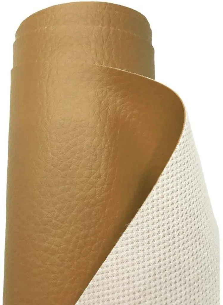 Simili cuir beige pour rénover selle de moto et mobilier, 200 x 140 cm
