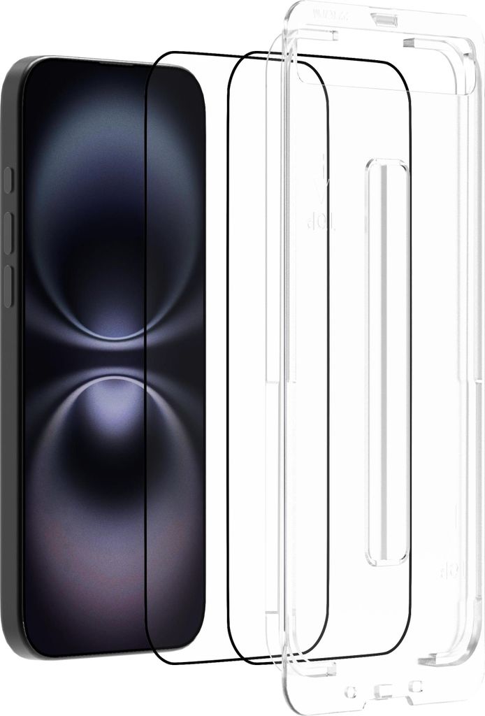 Schutzfolie Apple iPhone 16 Plus - Panzerglas - Cazy - Transparant