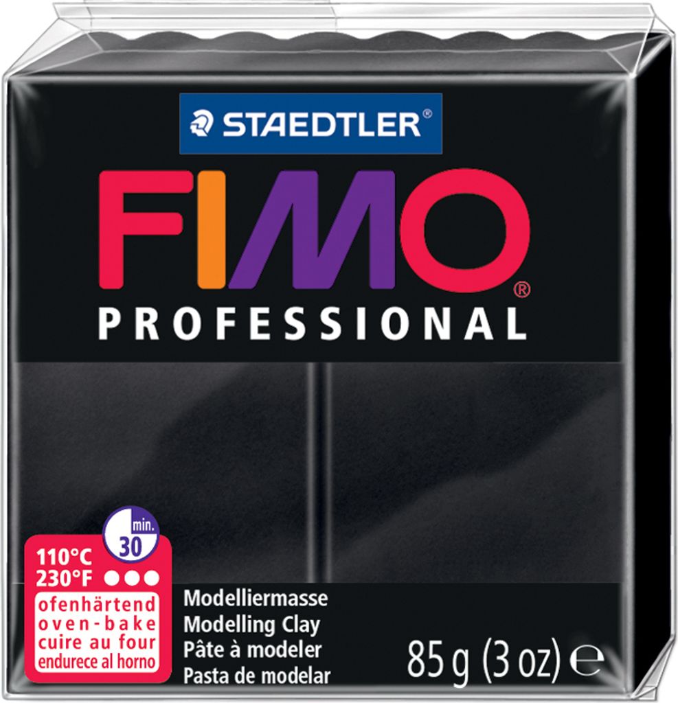 FIMO PROFESSIONAL Modelliermasse ofenhärtend schwarz 85 g