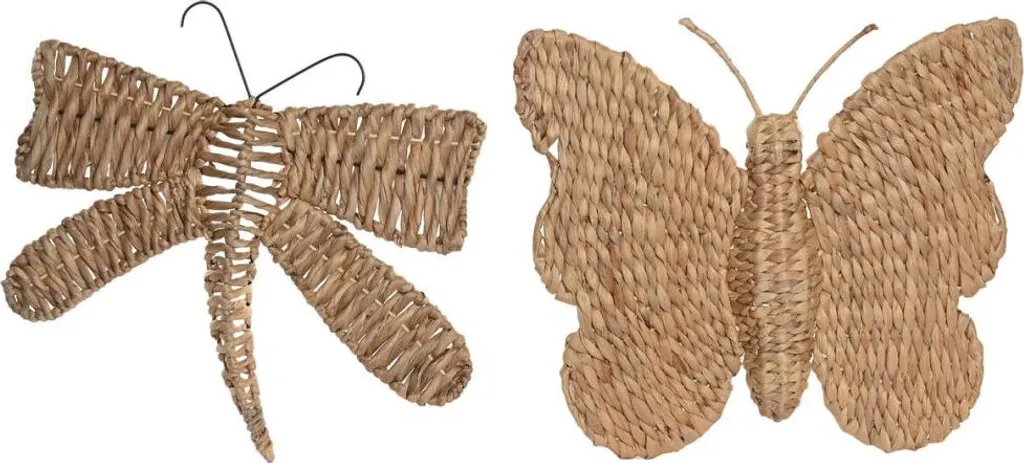 Habillez vos murs avec le lot de 2 décorations Home ESPRIT naturel 46 cm