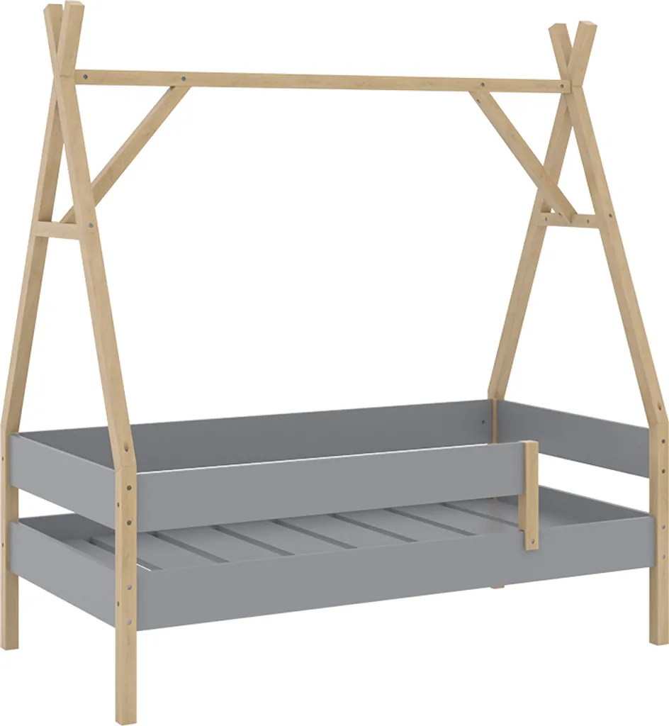 Lit d'enfant Vitalispa Bali Gris 80x160 cm, Modèle 51848 Design Maison