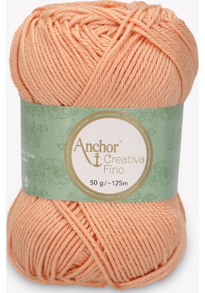 Anchor Creativa Fino – Baumwollgarn 100 % für Häkeln & Stricken (color 00401)