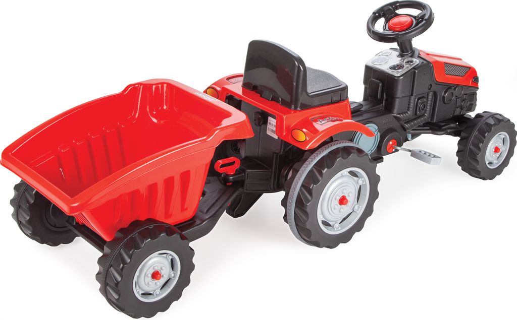Traktor šlapací s valníkem červený Obrázek produktu 6