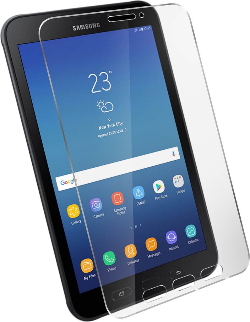 Avizar, 9H Displayschutzfolie aus Glas für Galaxy Tab Active 2 bruchsicher, Transparent