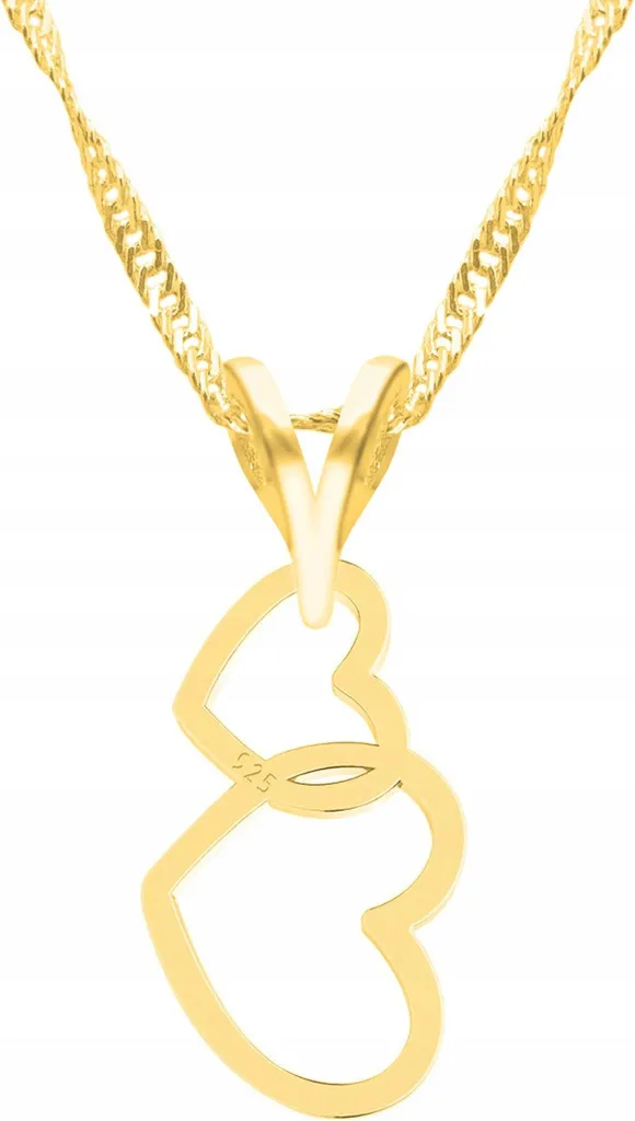 Collana Cuori Intrecciati Argento 925 Oro - Il Regalo di San Valentino