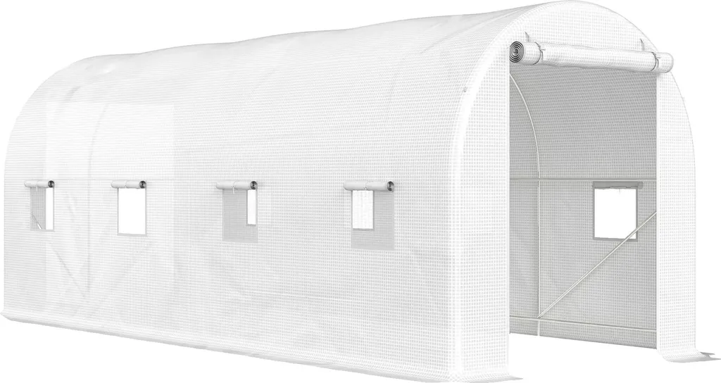 Serre Tunnel Blanche Anti-UV : Finissez-en avec le Mildiou de vos Tomates