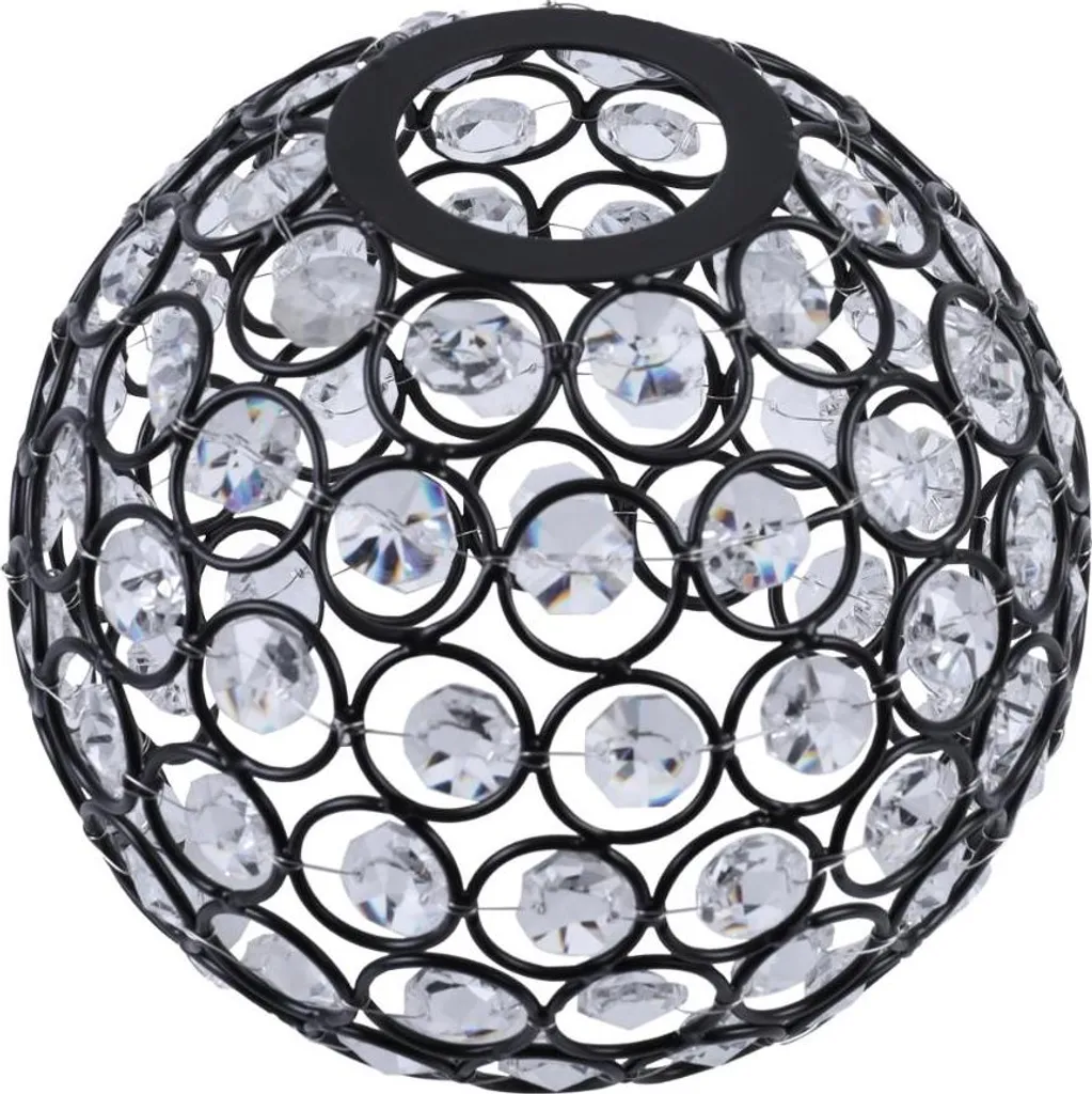 Paralume Sfera Vetro Nero 14cm Crystal | Arredo Interni di Design