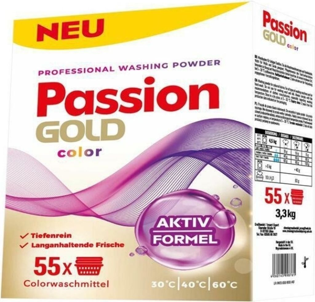 Passion Gold Proszek do kolorow, 3,3 kg Zdjęcie produktu 
