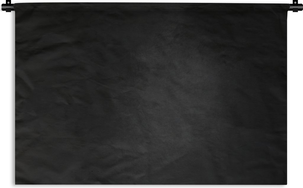 MuchoWow Wandteppich Wandbehang Beton - Schwarz - Grau - Strukturiert - Industriell 90x60 cm Tapisserie Dekoration Wandtuch - Wandskulpturen - Bi...