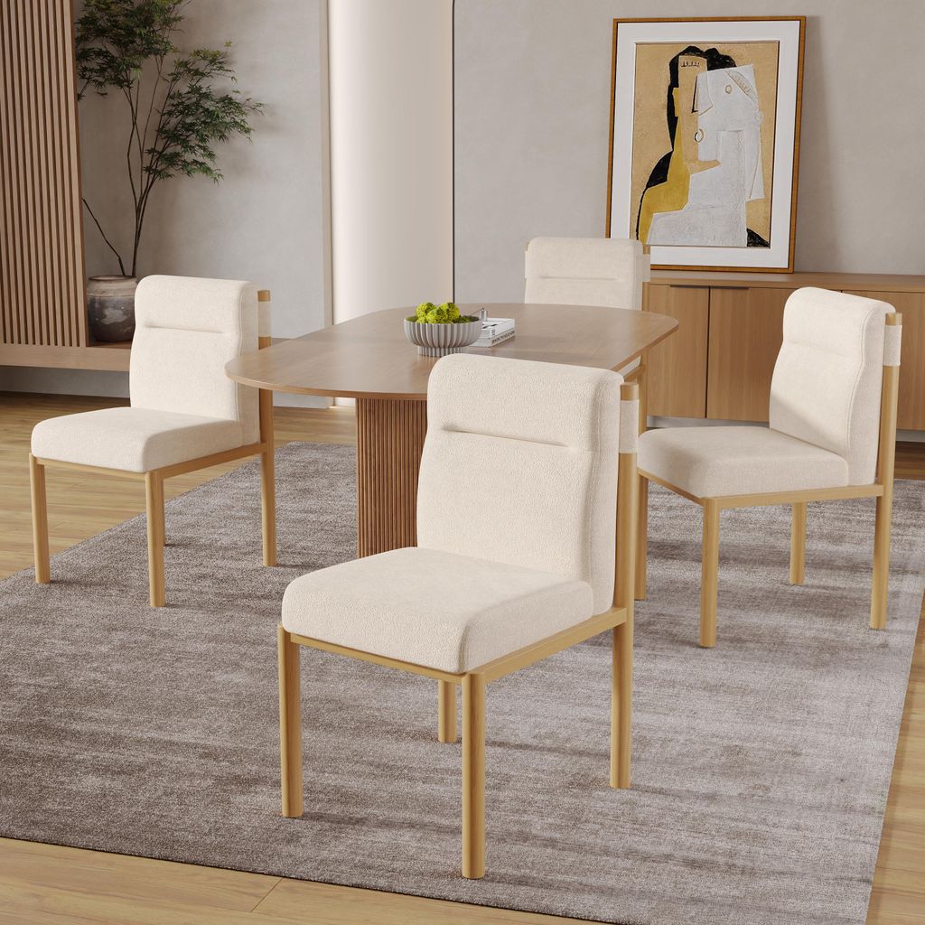 Lot de 4 chaises de salle à manger Flieks, chaises de Image du produit 