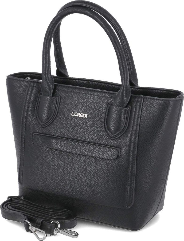 L.Credi Damen Handtasche OPHELIA Schwarz Kunstleder vegan- Produktbild 