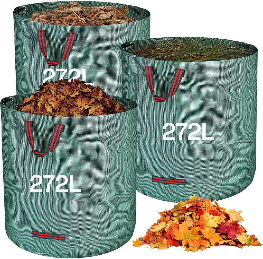 Gartensack Gartenabfallsack 272L–selbststehender Laubsäcke Produktbild 