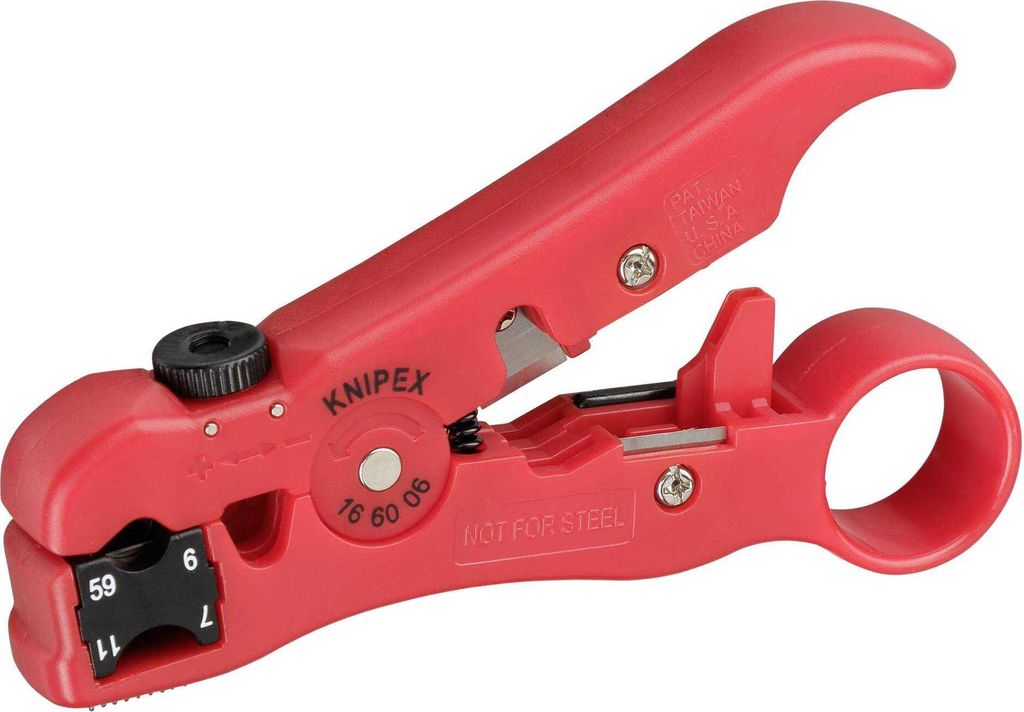 KNIPEX - Kabel-Abisolierzange - pour câble coaxial et câble Image du produit 