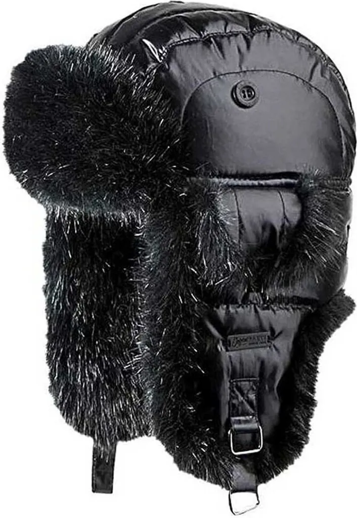 Bonnet Barts Kamikaze Noir Femme avec Oreillettes et Doublure Chaude