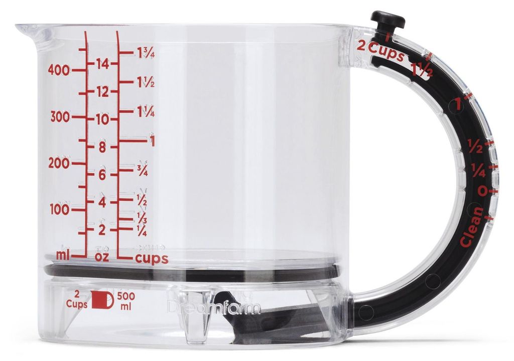 Dreamfarm Big Upcup verstellbarer Messbecher | 500 ml | Tritan, Silikon