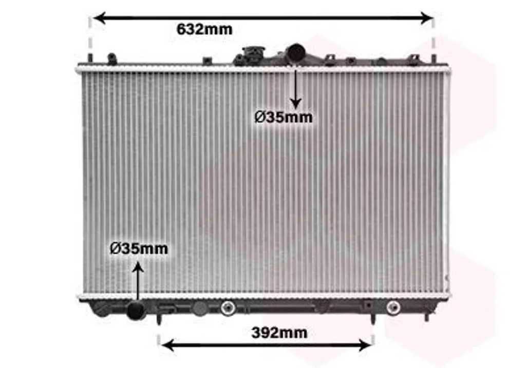 Radiateur de moteur robuste pour MITSUBISHI Carisma à hayon DA
