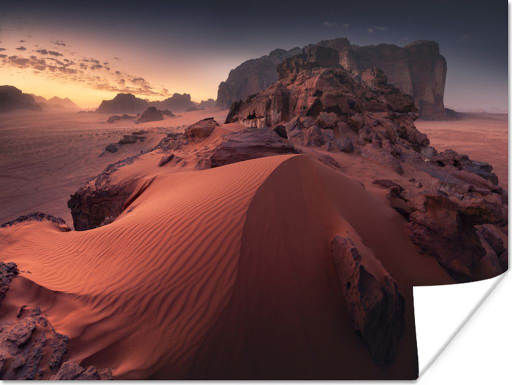 MuchoWow Poster Rote Wüstenlandschaft 160x120 cm - Foto Plakat