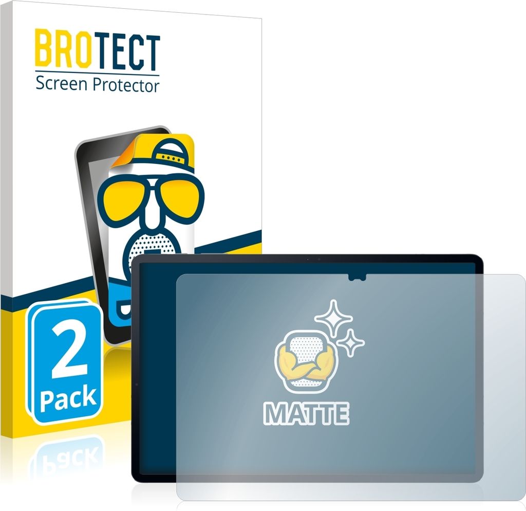 2x BROTECT Schutzfolie für Samsung Galaxy Tab S7 Plus WiFi 2020 Displayschutz Displayschutzfolie Folie Matt Entspiegelungsfolie