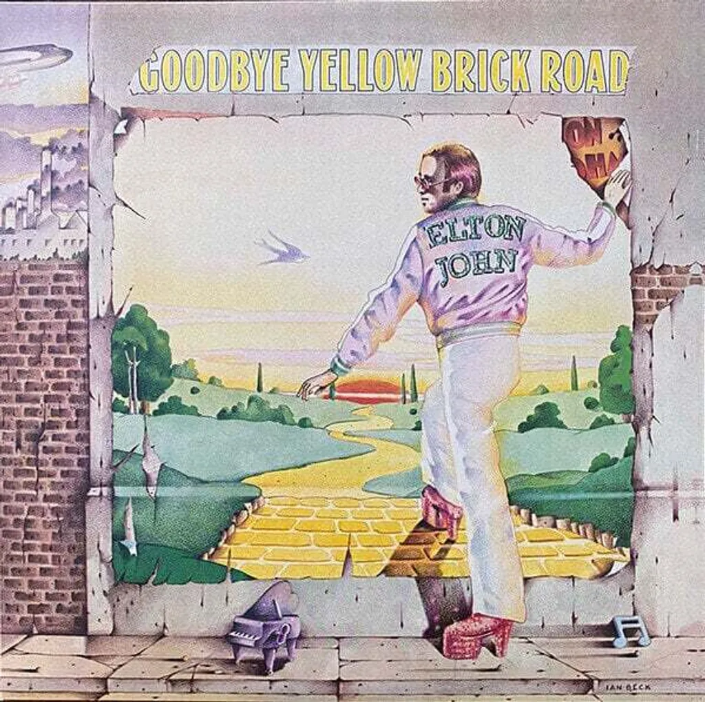 Vinyle Elton John Goodbye Yellow Brick Road 2 LP 180g Album Culte Or