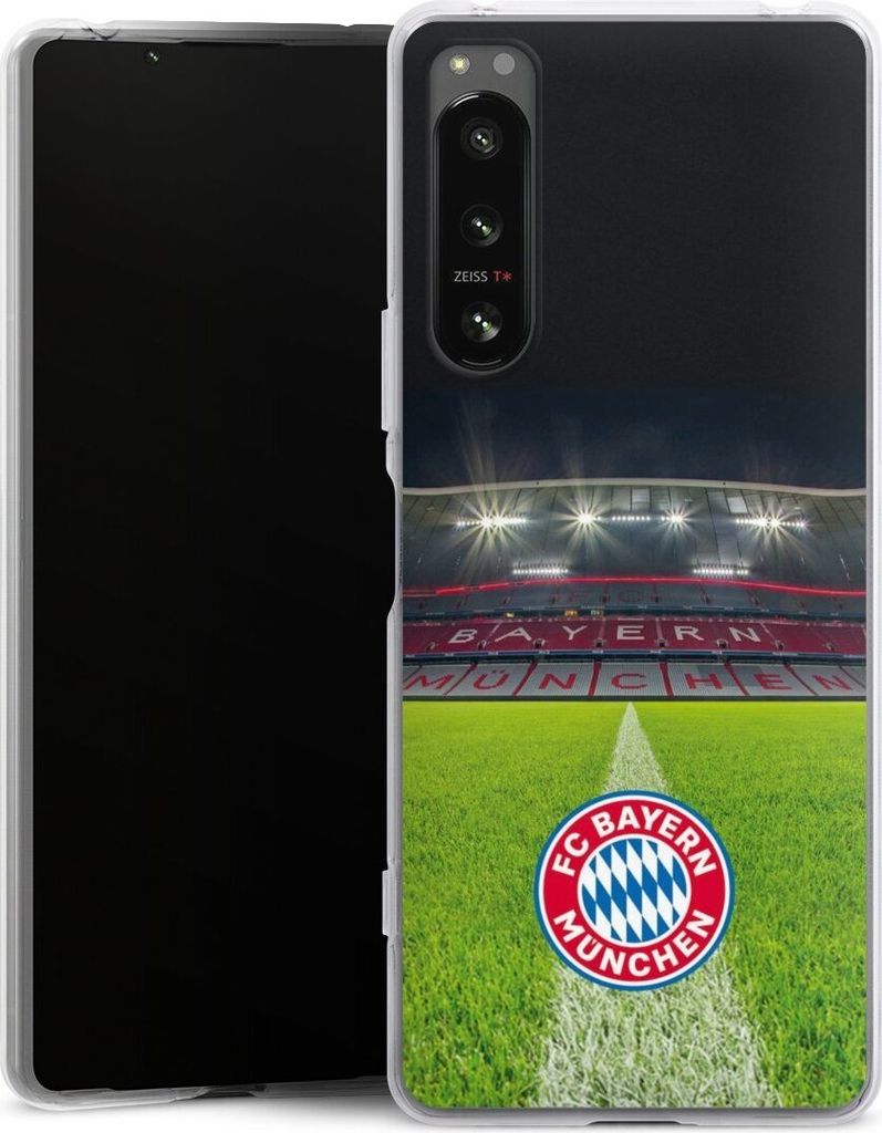 DeinDesign Handyhülle für Sony Xperia 5 IV Silikon Hülle Case Smartphone Schutzhülle FC Bayern München FCB Stadion