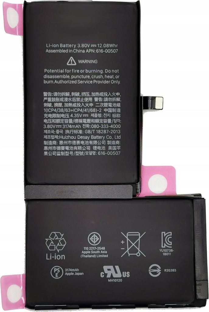 NEUER AKKU FÜR APPLE IPHONE XS MAX A1921 3174 mAh