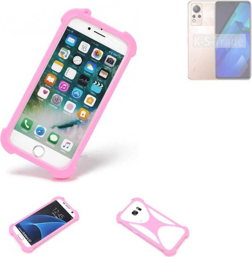 K-S-Trade Handy Hülle kompatibel mit Infinix Note 12i Schutz Hülle Bumper Silikon Schutz Hülle Cover Case Silikoncase Silikonbumper TPU Softcase