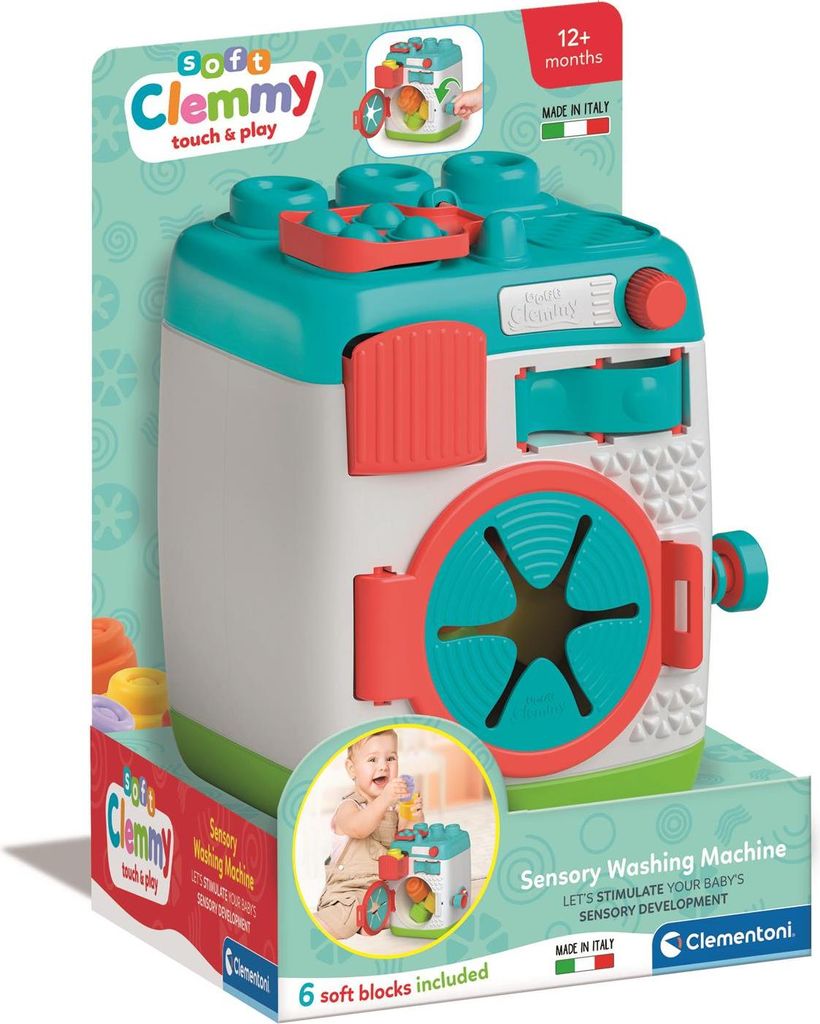 Clementoni Clemmy Soft Washing Machine, Bausatz, 1 Jahr(e), 6 Stück(e), 1,1 kg