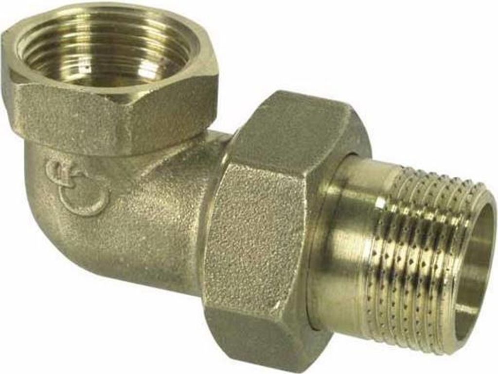 Messing-Winkelverbinder 3/4"" Innengewinde/Außengewinde