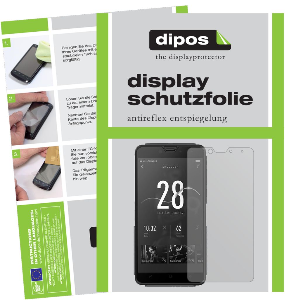 2x Schutzfolie für Elephone Fighter matt Displayschutzfolie Folie Display Schutz