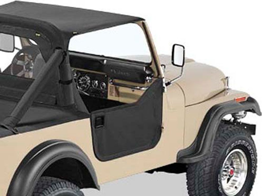 Zestaw połówek drzwi Black Crush czarny Jeep CJ7 Wrangler Zdjęcie produktu 