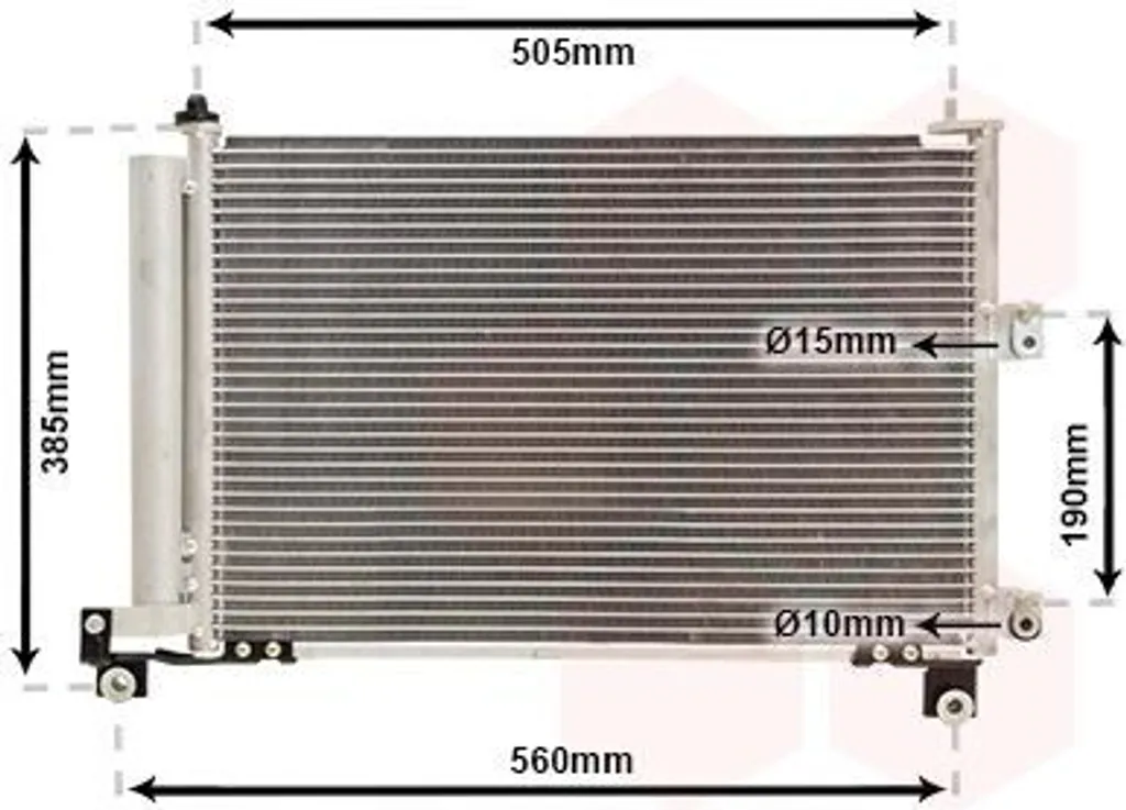Condenseur climatisation avec déshydrateur pour FORD Ranger série ET