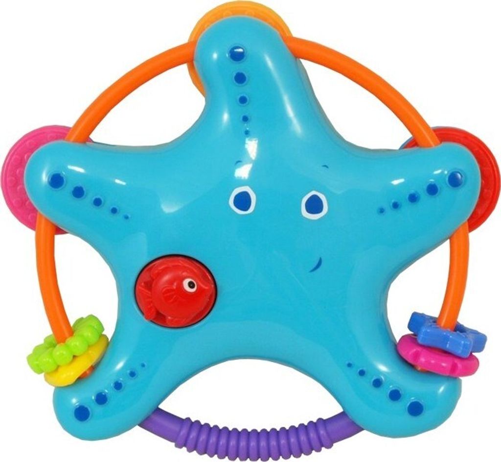 Baby Mix Baby-Rassel Seestern Blau