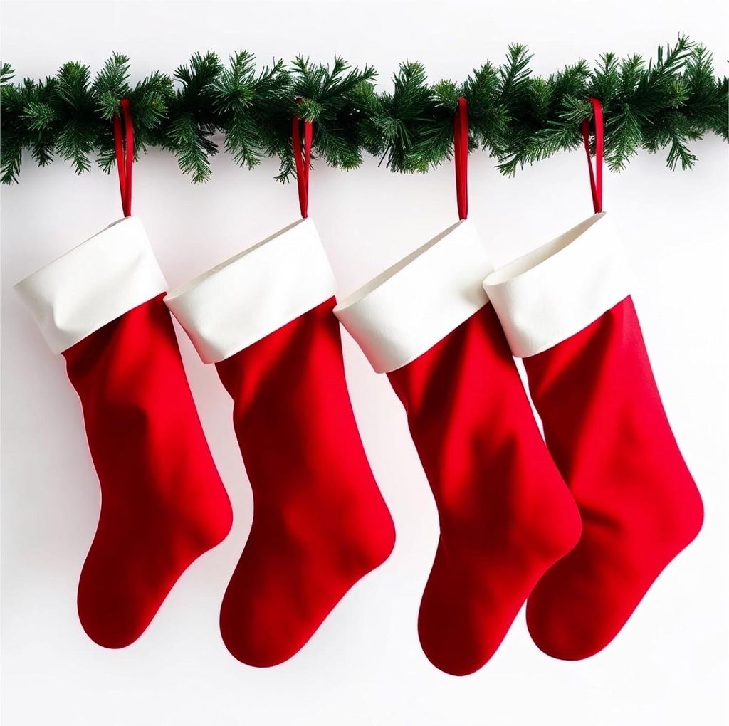 Set van 4 kerstsokken – Sint Nicolaas sokken om op te Productafbeelding 