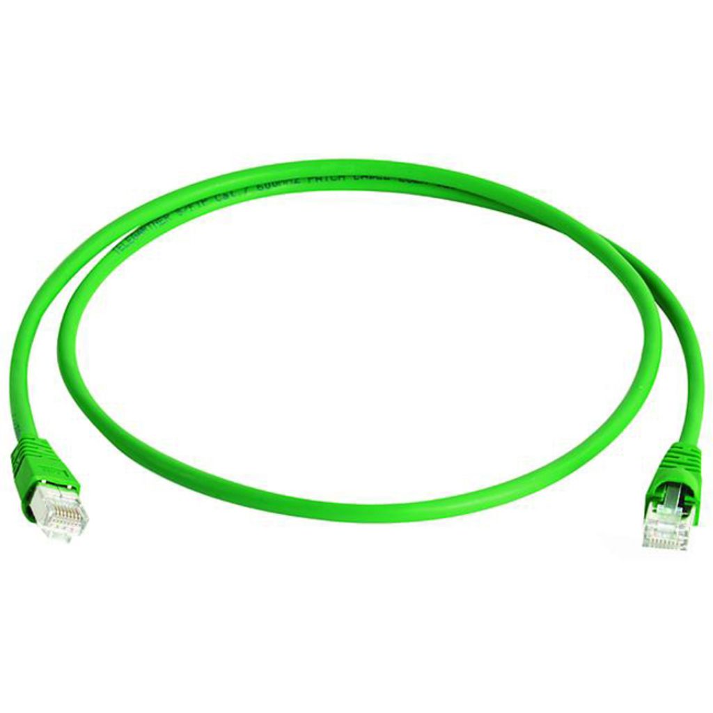 Telegärtner 100009120 RJ45 Network cable, patch cable CAT 6A S/FTP 25.00 m Green Flame-retardant, Halogen-free, UL-approved 1 pc(s)