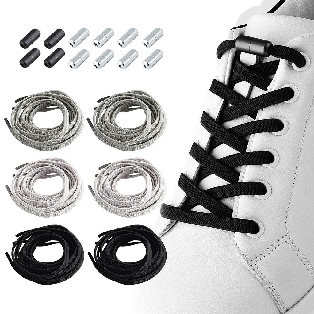 Verstellbare 2 Paar Elastische Schnürsenkel Mode & Accessoires Schuhzubehör Schnürsenkel 