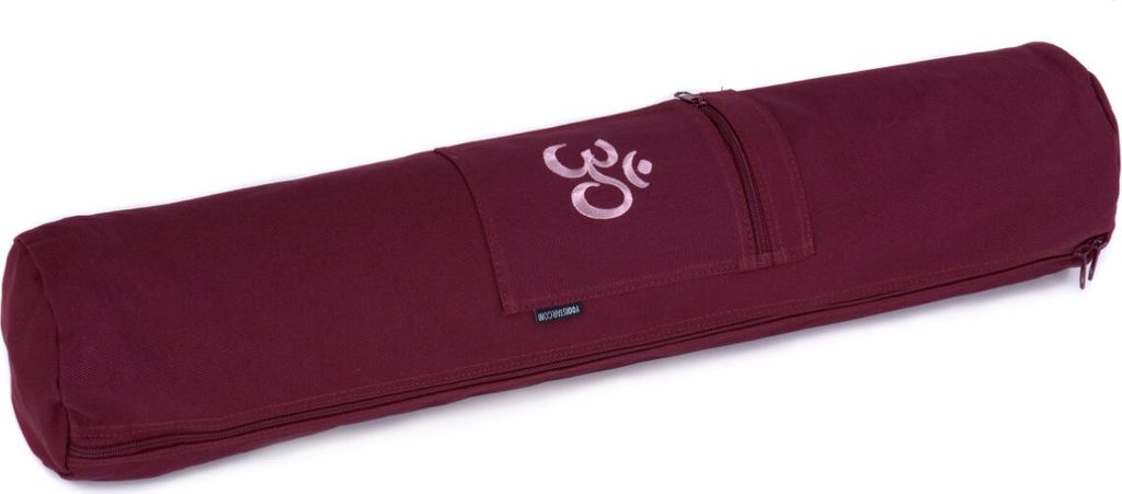 Yogistar Yogatasche Yogibag OM Baumwolle bordeaux